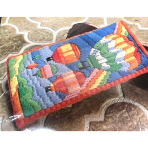 Monarch Horizons Eyeglass Case Needlepoint Kit "Always Chasing Rainbows" 3.5" x